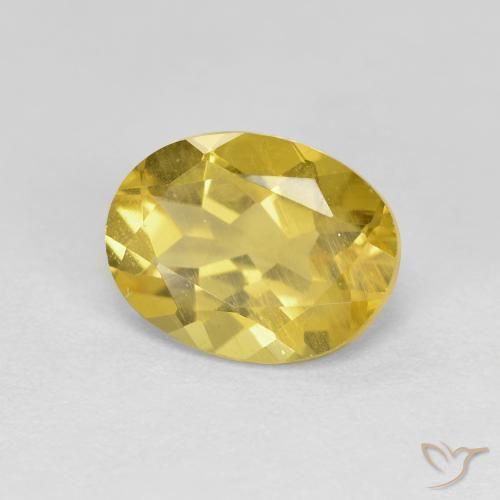 9,17 ctw natürlicher Mittelgelb Goldener Beryll, Oval, VS