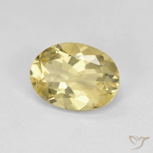 9,17 ctw natürlicher Helles Gold-Gelb Goldener Beryll, Oval, VVS