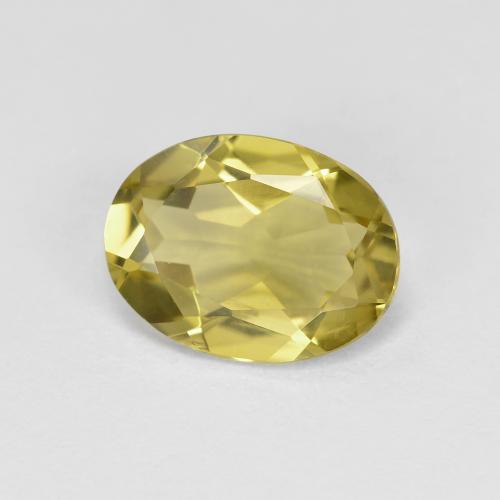 1,55 ctw natürlicher gelber Goldberyll, Oval Schliff, VVS