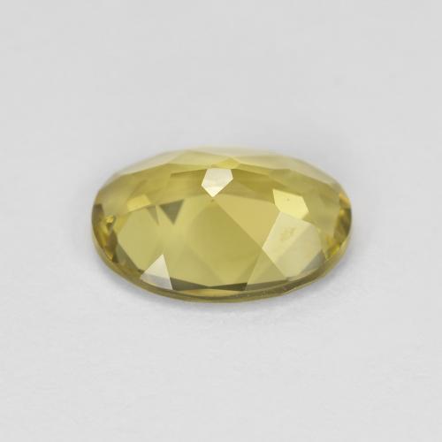 1,55 ctw natürlicher gelber Goldberyll, Oval Schliff, VVS