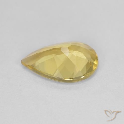 9,17 ctw natürlicher Golden Goldener Beryll, Birnenform, VS