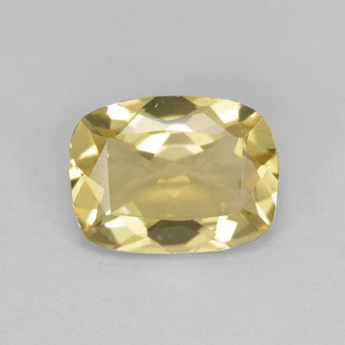1,54 ctw natürlicher gelber Goldberyll, Kissenschliff, VVS