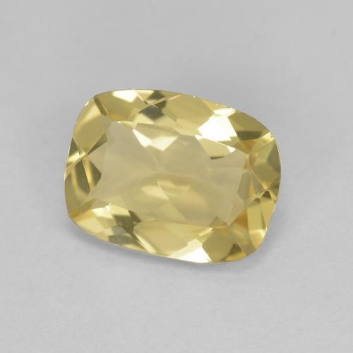 1,54 ctw natürlicher gelber Goldberyll, Kissenschliff, VVS
