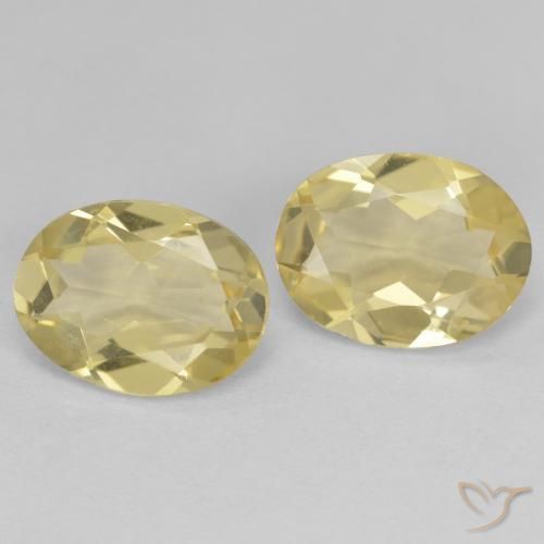 2.89 ct natürliche Mittelgelb Goldener Beryll-Edelsteine, Oval, VVS-VS