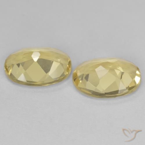2.89 ct natürliche Mittelgelb Goldener Beryll-Edelsteine, Oval, VVS-VS