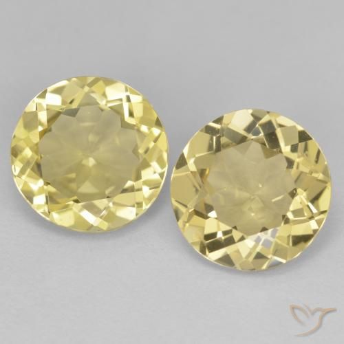 4.58 ct natürliche Hell Gold Goldener Beryll-Edelsteine, Rund Schliff, VS