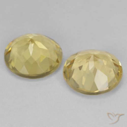 4.58 ct natürliche Hell Gold Goldener Beryll-Edelsteine, Rund Schliff, VS