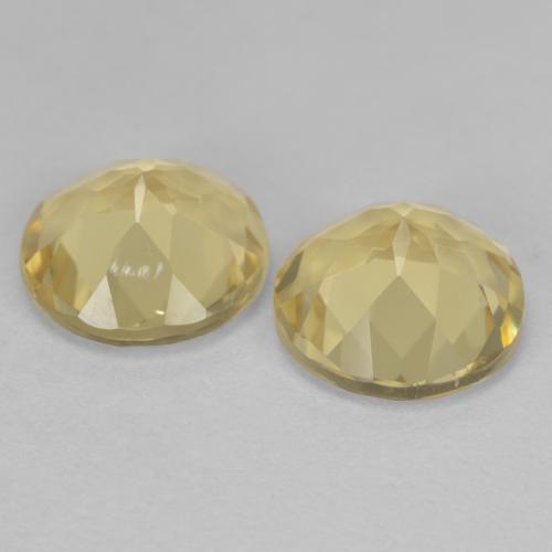 3,24 ct natürliche Mittelgelb Goldberyll-Edelsteine, Rund Schliff, VS