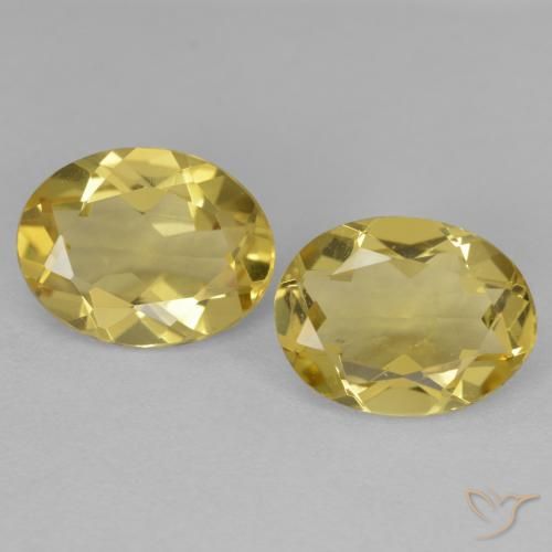 3.26ctw Natürlicher hellgelb Goldener Beryll, Oval, VS
