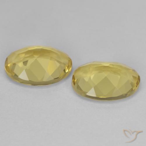 3.26 ct natürliche hellgelb Goldener Beryll-Edelsteine, Oval, VS