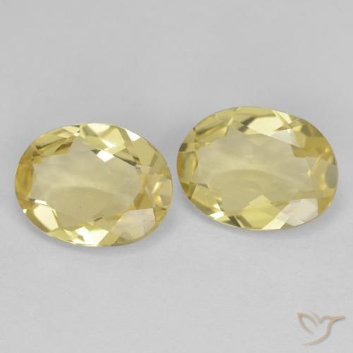 2.61 ct natürliche Dijon Gelb Goldener Beryll-Edelsteine, Oval, VVS-VS