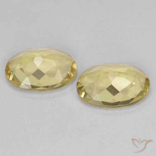 2.61 ct natürliche Dijon Gelb Goldener Beryll-Edelsteine, Oval, VVS-VS
