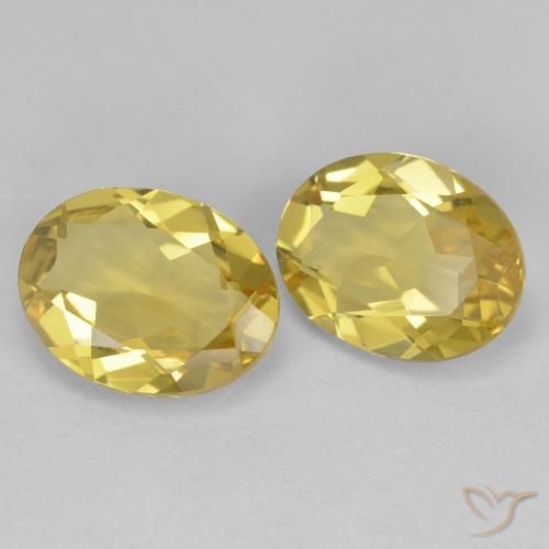 3.08 ct natürliche Hell Gold Goldener Beryll-Edelsteine, Oval, VS