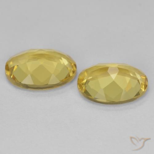 3.08 ct natürliche Hell Gold Goldener Beryll-Edelsteine, Oval, VS
