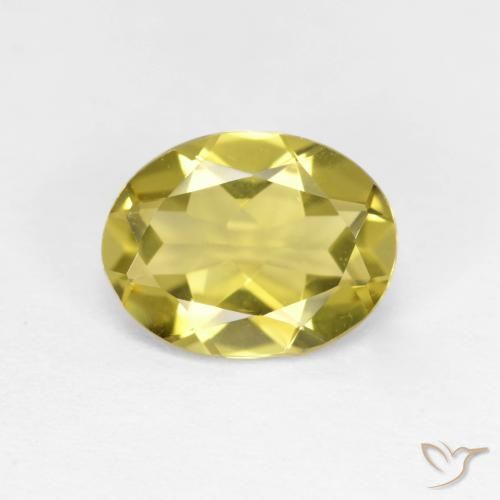 1.55ct Natürlicher Mittelgelb Goldener Beryll, Oval, VVS-VS