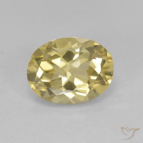 1.93ct Natürlicher hellgelb Goldener Beryll, Oval, VVS-VS