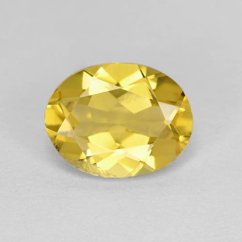 1,73 ctw natürlicher gelber Goldberyll, Oval Schliff, VS