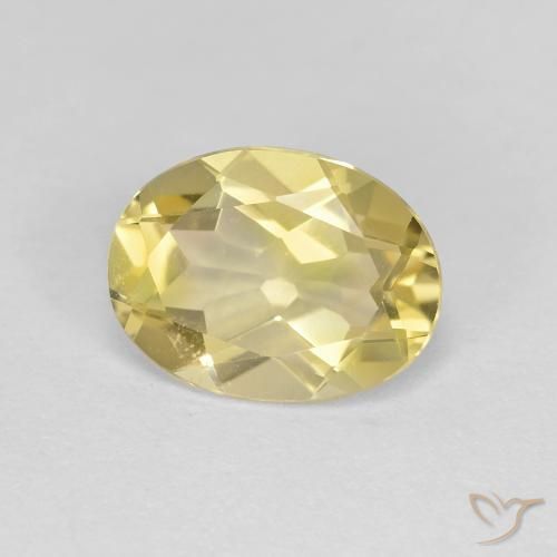 9,17 ctw natürlicher Mittelhelles Gelb Goldener Beryll, Oval, VS