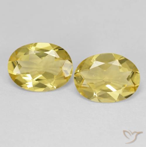 2.77ctw Natürlicher Dijon Gelb Goldener Beryll, Oval, VVS-VS