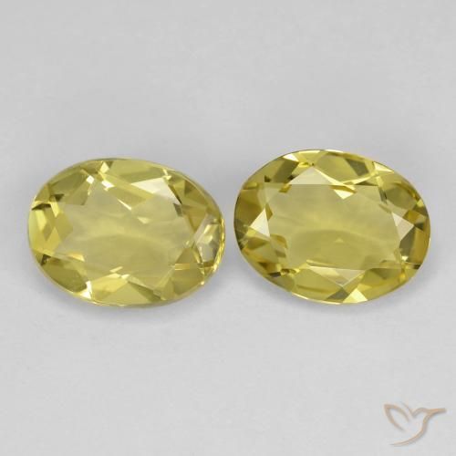 2.90 ct natürliche Dijon Gelb Goldener Beryll-Edelsteine, Oval, VS