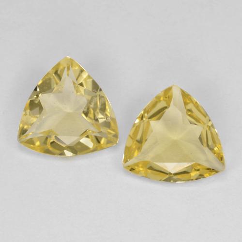 2.25 ct natürliche Hell Gold Goldener Beryll-Edelsteine, Trillion, VS