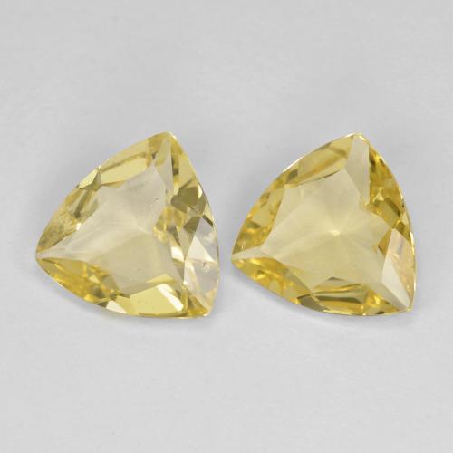 2.25 ct natürliche Hell Gold Goldener Beryll-Edelsteine, Trillion, VS