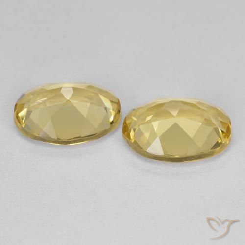 3.36 ct natürliche hellgelb Goldener Beryll-Edelsteine, Oval, VS