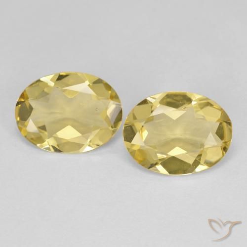 2.67ctw Natürlicher hellgelb Goldener Beryll, Oval, VS