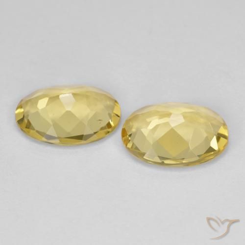 2.67 ct natürliche hellgelb Goldener Beryll-Edelsteine, Oval, VS