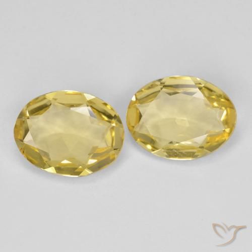 2.96 ct natürliche Hell Gold Goldener Beryll-Edelsteine, Oval, VVS-VS