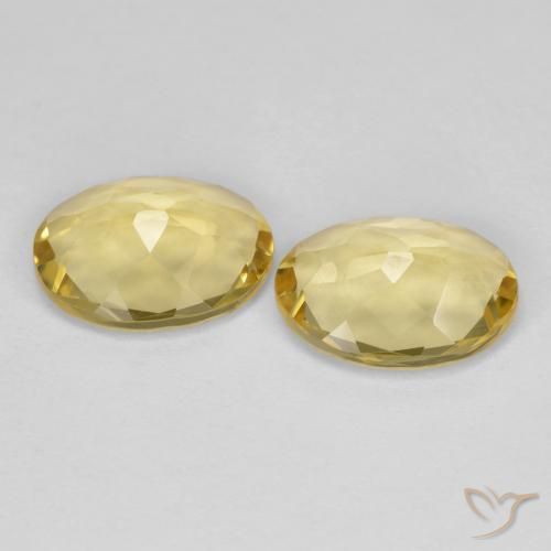 2.96 ct natürliche Hell Gold Goldener Beryll-Edelsteine, Oval, VVS-VS