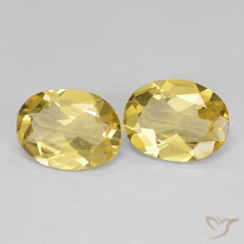 2.98 ct natürliche Hell Gold Goldener Beryll-Edelsteine, Oval, VVS-VS