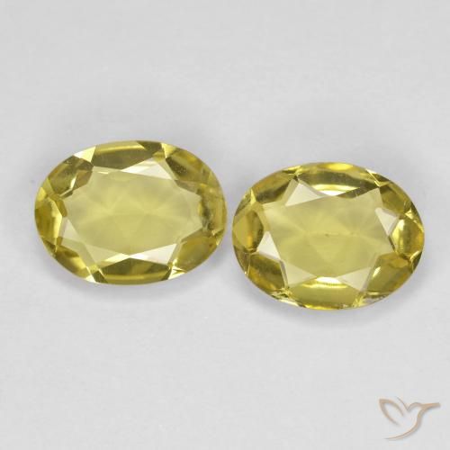 1.90ctw Natürlicher Mittelgelb Goldener Beryll, Oval, VS
