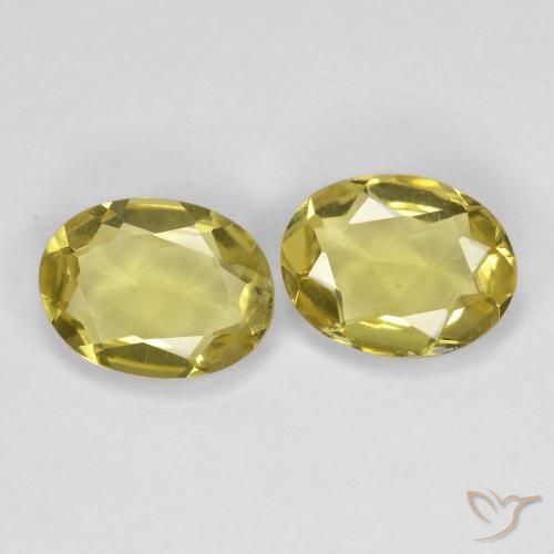 1.90 ct natürliche Mittelgelb Goldener Beryll-Edelsteine, Oval, VS