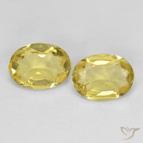 1.92ctw Natürlicher Mittelhelles Gelb Goldener Beryll, Oval, VS