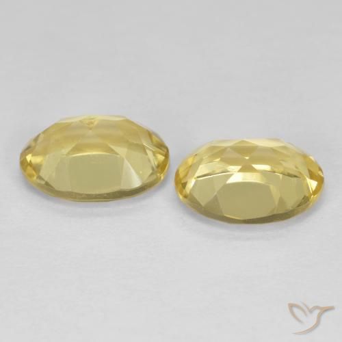2.34 ct natürliche Mittelhelles Gelb Goldener Beryll-Edelsteine, Oval, VS