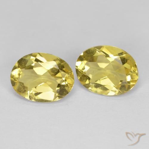 2.06 ct natürliche Toskana Gelb Goldener Beryll-Edelsteine, Oval, VS