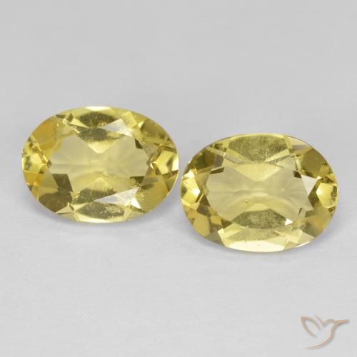 2.31ctw Natürlicher Toskana Gelb Goldener Beryll, Oval, VS