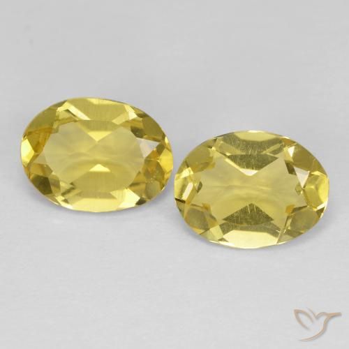 2.16ctw Natürlicher Toskana Gelb Goldener Beryll, Oval, VS