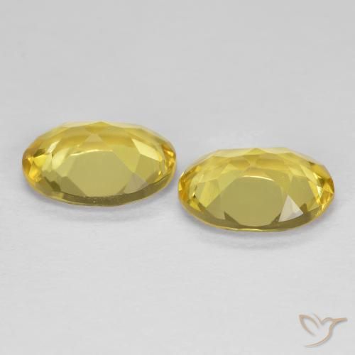 2.16 ct natürliche Toskana Gelb Goldener Beryll-Edelsteine, Oval, VS