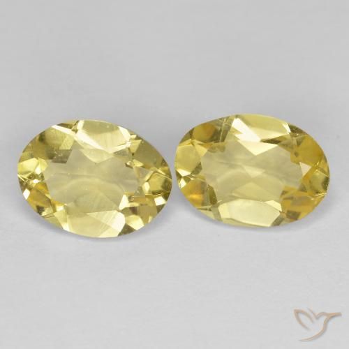 2.22 ct natürliche Dijon Gelb Goldener Beryll-Edelsteine, Oval, VS