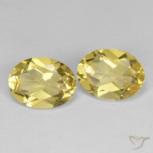 2.43 ct natürliche Toskana Gelb Goldener Beryll-Edelsteine, Oval, VS