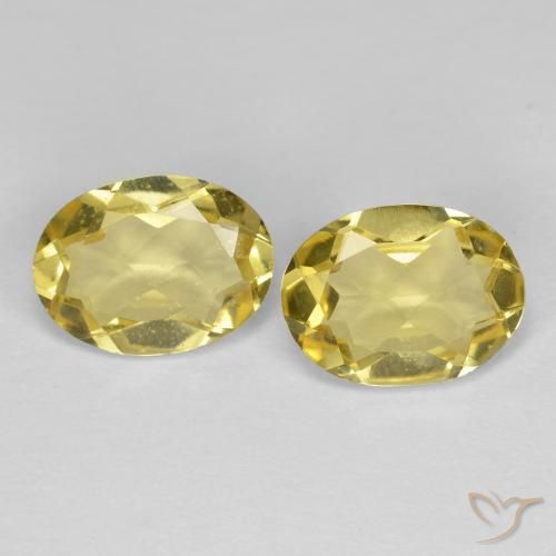 2.04ctw Natürlicher Dijon Gelb Goldener Beryll, Oval, VVS-VS
