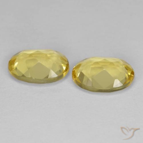 2.04 ct natürliche Dijon Gelb Goldener Beryll-Edelsteine, Oval, VVS-VS