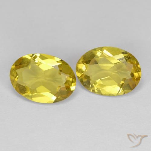 2.09ctw Natürlicher Mittelgelb Goldener Beryll, Oval, VS