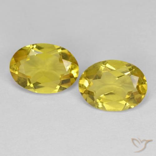 2.09 ct natürliche Mittelgelb Goldener Beryll-Edelsteine, Oval, VS