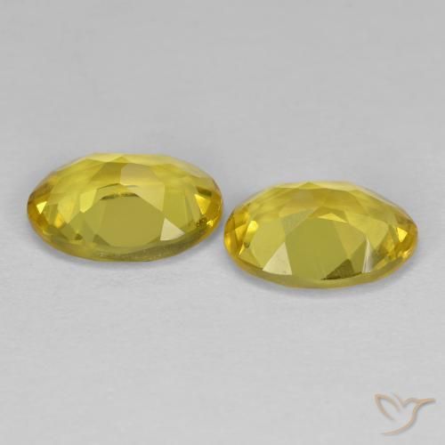 2.09 ct natürliche Mittelgelb Goldener Beryll-Edelsteine, Oval, VS