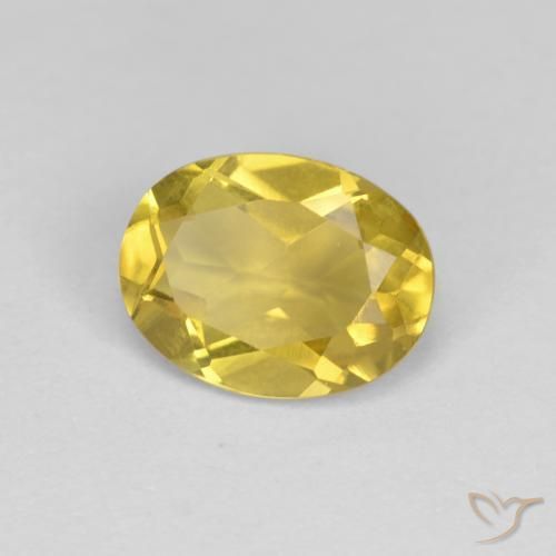 1,13 ctw natürlicher gelber Goldberyll, Oval Schliff, VVS-VS
