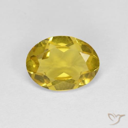 1,11 ctw natürlicher gelber Goldberyll, Oval Schliff, VS