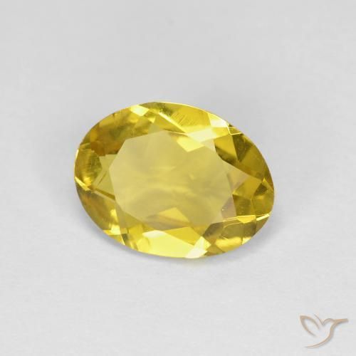 1,11 ctw natürlicher gelber Goldberyll, Oval Schliff, VS